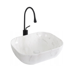 VELDMAN Umywalka ceramiczna TOKYO SLIM szary marmur 