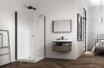 VELDMAN Kabina prysznicowa ATLANTA black 8 mm 90 x 90 cm