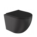 VELDMAN Czarna misa WC VILA BLACK MAT innowacyjny system spłukiwania RIMLESS TORNADO