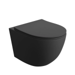 VELDMAN CZARNA MISA WC RIMLESS VERA BLACK MAT DESKA WOLNOOPADAJĄCA SLIM