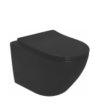 VELDMAN Czarna misa WC VILA BLACK innowacyjny system spłukiwania RIMLESS TORNADO
