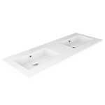 VELDMAN Umywalka z konglomeratu LOTUS 120 cm wpuszczana w blat