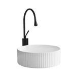 VELDMAN Umywalka nablatowa ceramiczna ryflowana VERONA