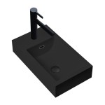 VELDMAN Umywalka z konglomeratu ROXANA BLACK MAT
