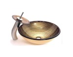 VELDMAN Szklana umywalka z baterią HC6019
