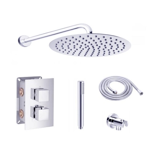 VELDMAN Zestaw podtynkowy EBOX deszczownica slim 25 cm 
