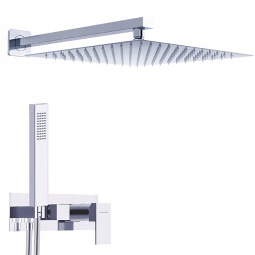 VELDMAN ZESTAW PODTYNKOWY  QUADRO-2 DESZCZOWNICA ROZMIAR DO WYBORU 25 cm