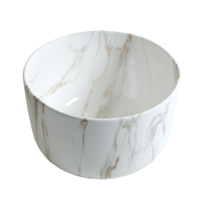 VELDMAN Umywalka ceramiczna nablatowa SAXO marmur