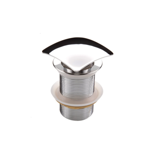 VELDMAN Chromowany kwadratowy korek klik klak bez przelewu