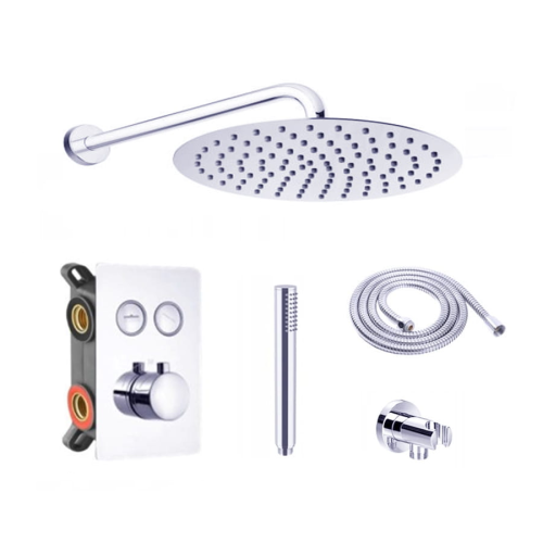 VELDMAN Zestaw podtynkowy termostatyczny deszczownica slim 25 cm 