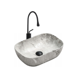 VELDMAN Umywalka ceramiczna TOKYO SLIM ciemnoszary marmur