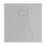 VELDMAN Szary brodzik prysznicowy TORINO SLIM 90 x 90 cm syfon