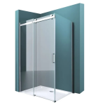 VELDMAN Kabina prysznicowa przesuwna TESSA 8 mm 100 x 90 cm