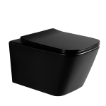 VELDMAN CZARNA MISA WC RIMLESS IMPERIA BLACK DESKA SLIM 