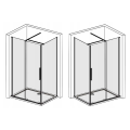 Schematyczne rysunki kabiny prysznicowej z przesuwnymi drzwiami szklanymi w dwóch wariantach montażu.png
