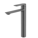 VELDMAN Grafitowa bateria umywalkowa wysoka LIVIA tytan