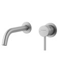 VELDMAN Szara ścienna bateria umywalkowa COSTA Inox.png