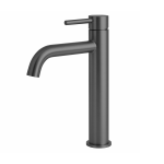 VELDMAN Grafitowa bateria umywalkowa COSTA wysoka tytan