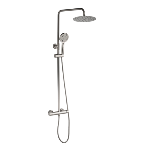 VELDMAN Zestaw prysznicowy natynkowy COSTA szczotkowany NIKIEL