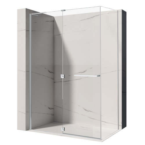 VELDMAN Kabina prysznicowa chrom IBIZA 8 mm 80 x 90 cm