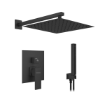 VELDMAN Czarny zestaw podtynkowy QUADRO