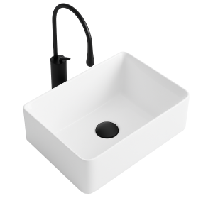 VELDMAN Umywalka ceramiczna nablatowa CUBIC 40 cm