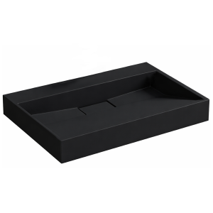 VELDMAN Czarna matowa umywalka z konglomeratu DEXTER 70/0