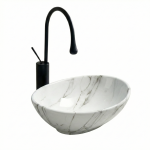 VELDMAN Umywalka ceramiczna 40 cm VERA marmur