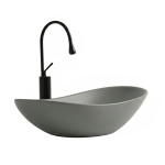 VELDMAN Umywalka nablatowa ZUZAN 60 cm szary mat