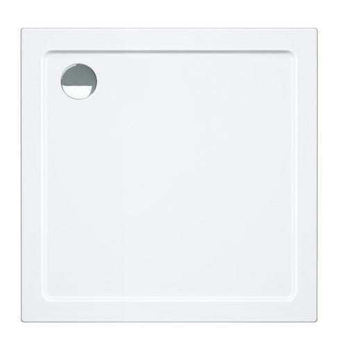 VELDMAN Biały brodzik prysznicowy MODESTO 100 x 100 cm syfon