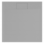 VELDMAN Brodzik prysznicowy TOLEDO SLIM szary 100 x 100 cm syfon