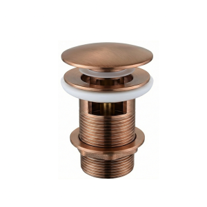 VELDMAN Korek klik klak z przelewem MIEDŹ SZCZOTKOWANA 