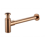 VELDMAN Okrągły syfon do umywalek ROSE GOLD MIEDŹ
