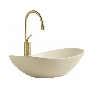 VELDMAN Umywalka nablatowa ZUZAN BEŻOWA MAT kaszmir