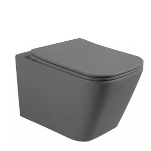 VELDMAN Misa WC Rimless IMPERIA deska wolnoopadająca slim szary mat