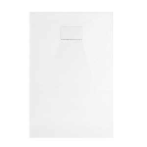 VELDMAN Biały brodzik prysznicowy TORINO SLIM 80 x 100 cm syfon