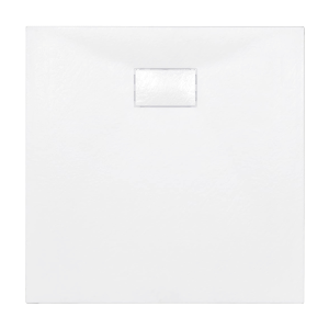 VELDMAN Biały brodzik prysznicowy TORINO SLIM 90 x 90 cm syfon