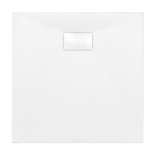 VELDMAN Biały brodzik prysznicowy TORINO SLIM 90 x 90 cm syfon