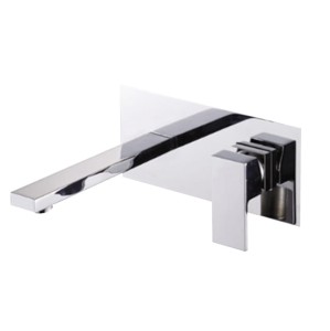 VELDMAN Bateria umywalkowa ścienna QUADRO chrom