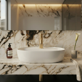 Owalna umywalka HANNA ceramiczna, minimalistyczny design, wysoka jakość wykonania