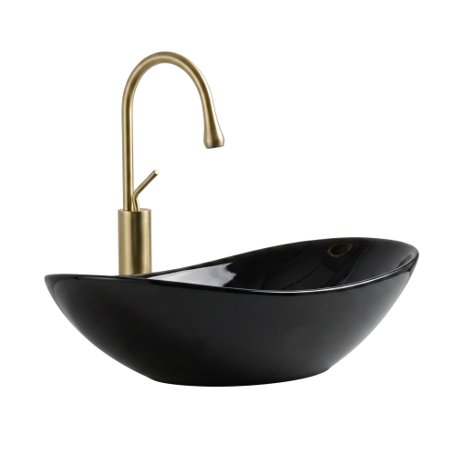 VELDMAN Czarna umywalka nablatowa ZUZAN  60 cm