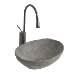 VELDMAN Umywalka ceramiczna nablatowa VERA KAMIENA SZARY MAT