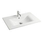 VELDMAN Umywalka ceramiczna LACUS 80 cm wpuszczana w blat
