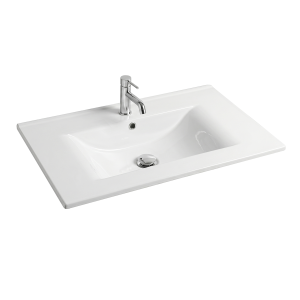 VELDMAN Umywalka ceramiczna LACUS 80 cm wpuszczana w blat