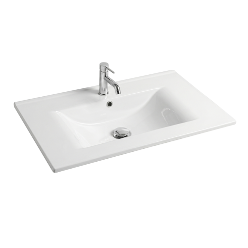 VELDMAN Umywalka ceramiczna LACUS 80 cm wpuszczana w blat