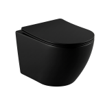 VELDMAN Czarna misa WC VITO BLACK MAT innowacyjny system spłukiwania RIMLESS TORNADO
