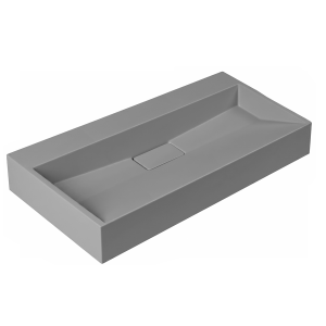 VELDMAN Szara umywalka z konglomeratu DEXTER GREY MAT 80/0