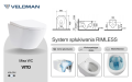 Biała wisząca misa WC VITO STANDARD, rysunek techniczny
