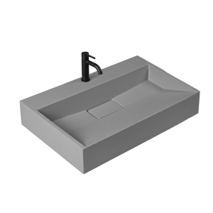 VELDMAN Szara umywalka z konglomeratu DEXTER GREY MAT 60/1