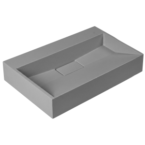 VELDMAN Szara umywalka z konglomeratu DEXTER GREY MAT 60/0